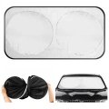 DDC silver and black custom car front window sun visor