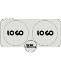 DDC silver and black custom car front window sun visor